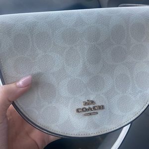 Coach beige crossbody bag